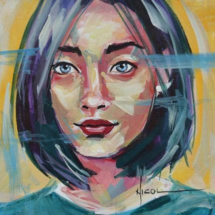 Painting Thora by Vacaru Nicoleta  | Painting Figurative Mixed Portrait