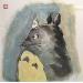 Painting Totoro by De Giorgi Mauro | Painting Figurative Animals Ink
