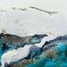 Gemälde F1_ 1216 POESIE GIVREE von Depaire Silvia | Gemälde Abstrakt Landschaften Marine Minimalistisch Acryl Tinte