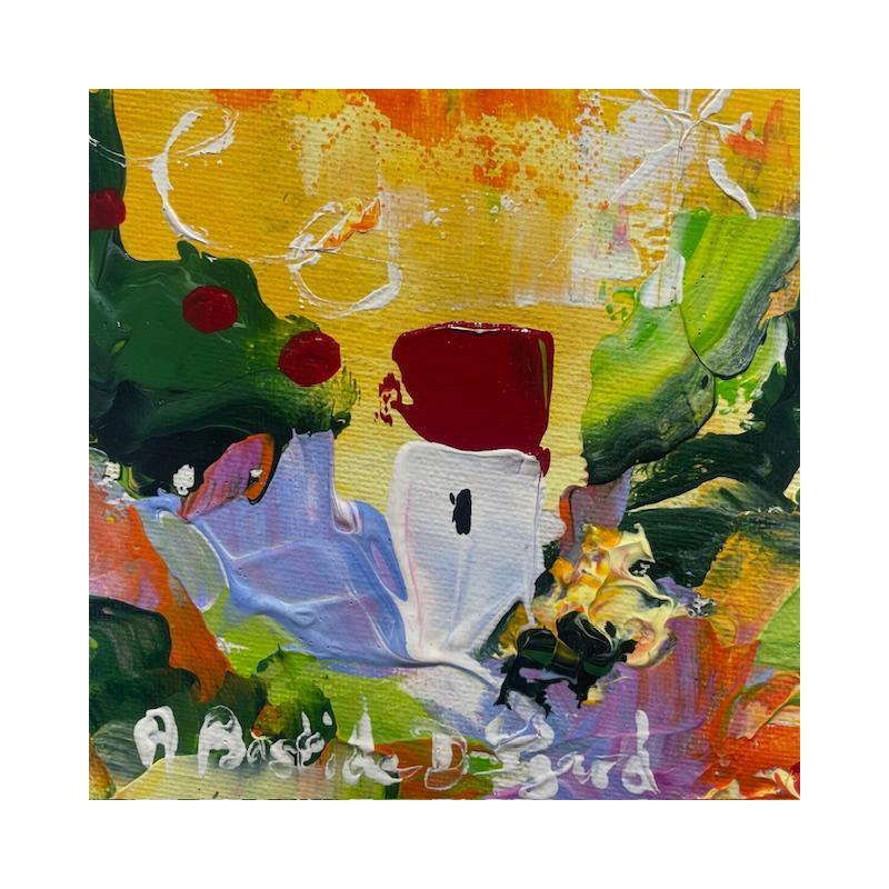 Peinture Mazet au milieu des lavandes par Bastide d´Izard Armelle | Tableau Abstrait Huile Architecture, Nature, Paysages