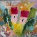 Gemälde L'Amour von Bastide d´Izard Armelle | Gemälde Abstrakt Landschaften Architektur Minimalistisch Öl