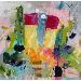 Peinture Au printemps par Bastide d´Izard Armelle | Tableau Abstrait Huile