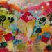 Painting Mas en provence rose by Bastide d´Izard Armelle | Painting Abstract Oil