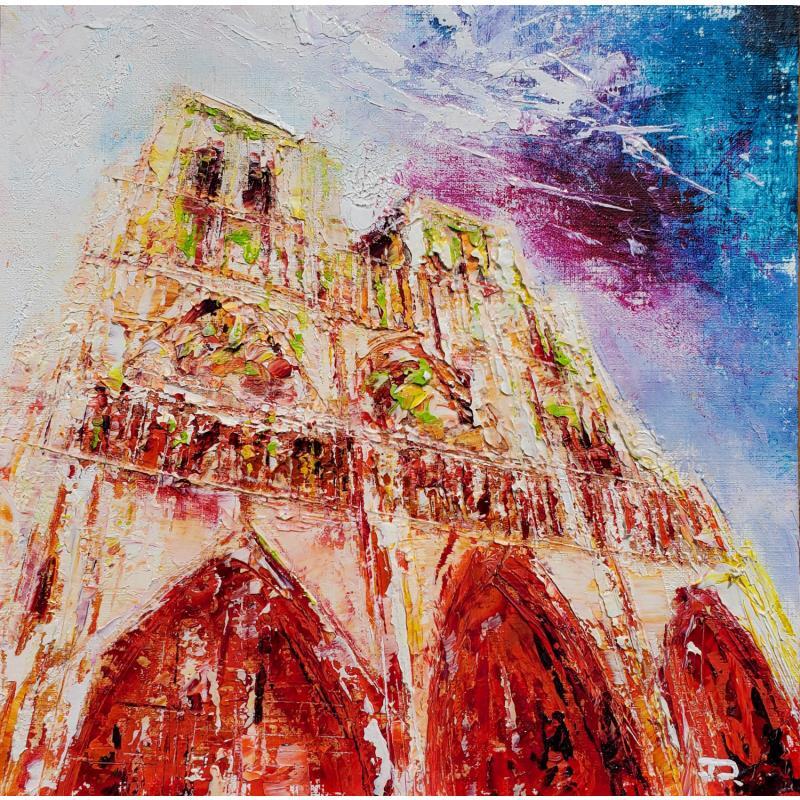 Peinture Notre Dame de PAris #1 par Reymond Pierre | Tableau Figuratif Architecture Huile