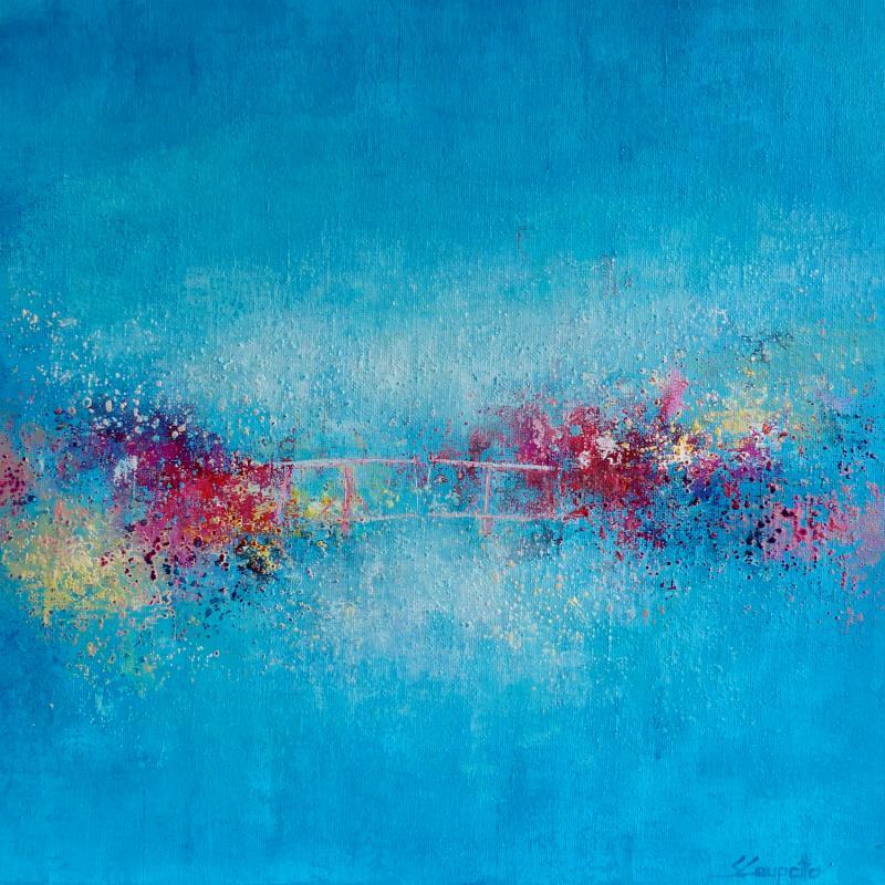 Painting Graceful Bridge by Coupette Steffi | Painting Abstract Acrylic Landscapes