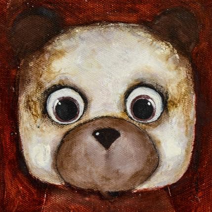 Painting P'tit nounours by Penaud Raphaëlle | Painting Illustrative Mixed Animals