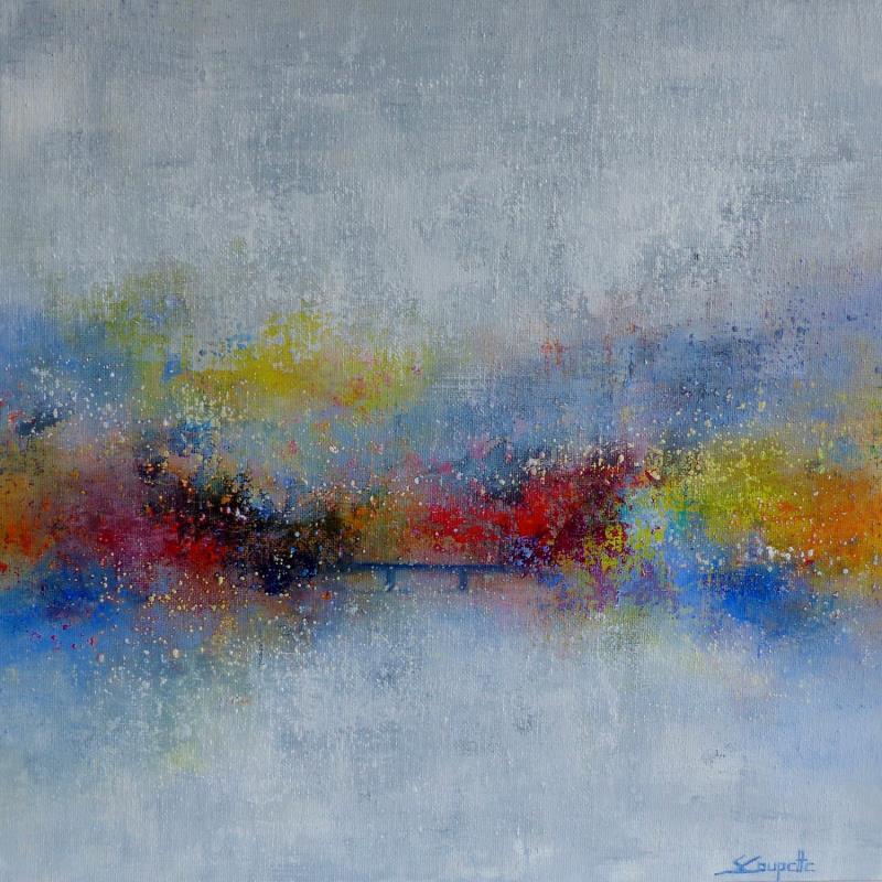 Painting Go-With-The-Flow by Coupette Steffi | Painting Abstract Acrylic Landscapes