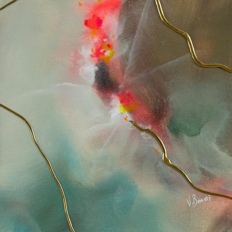 Gemälde Marbre Opale von Baroni Victor | Gemälde Abstrakt Minimalistisch Acryl
