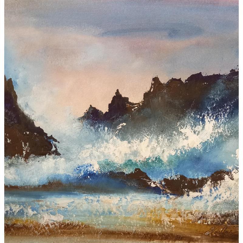 Gemälde Tempête von Dalban Rose | Gemälde Figurativ Landschaften Marine Öl