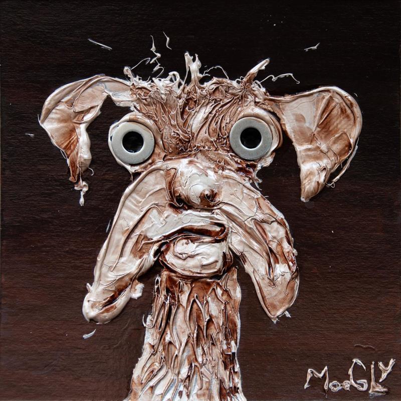 Painting CHOCOLUS by Moogly | Painting Naive art Animals Acrylic Resin Pigments