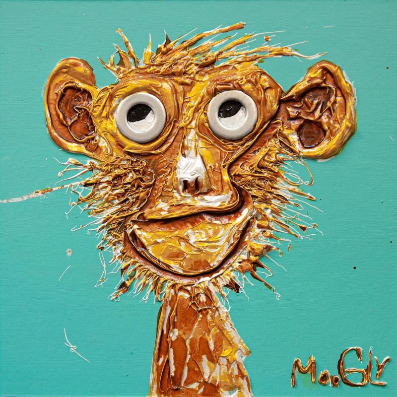 Painting SPIRITUS by Moogly | Painting Naive art Animals Acrylic Resin Pigments