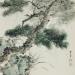 Gemälde Pine tree von Du Mingxuan | Gemälde Figurativ Landschaften Aquarell