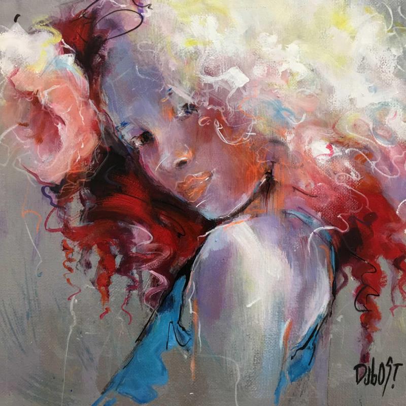Painting Transition by Dubost | Painting Figurative Acrylic, Oil Child, Portrait