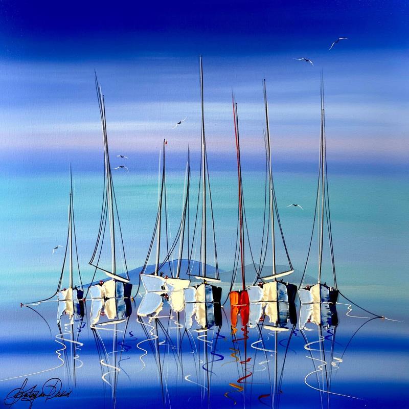Gemälde Hypnotisé par la mer von Fonteyne David | Gemälde Figurativ Acryl