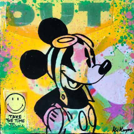 Peinture Mickey par Kikayou | Tableau Pop-art Acrylique Icones Pop