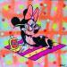 Peinture Minnie par Kikayou | Tableau Pop-art Icones Pop Acrylique