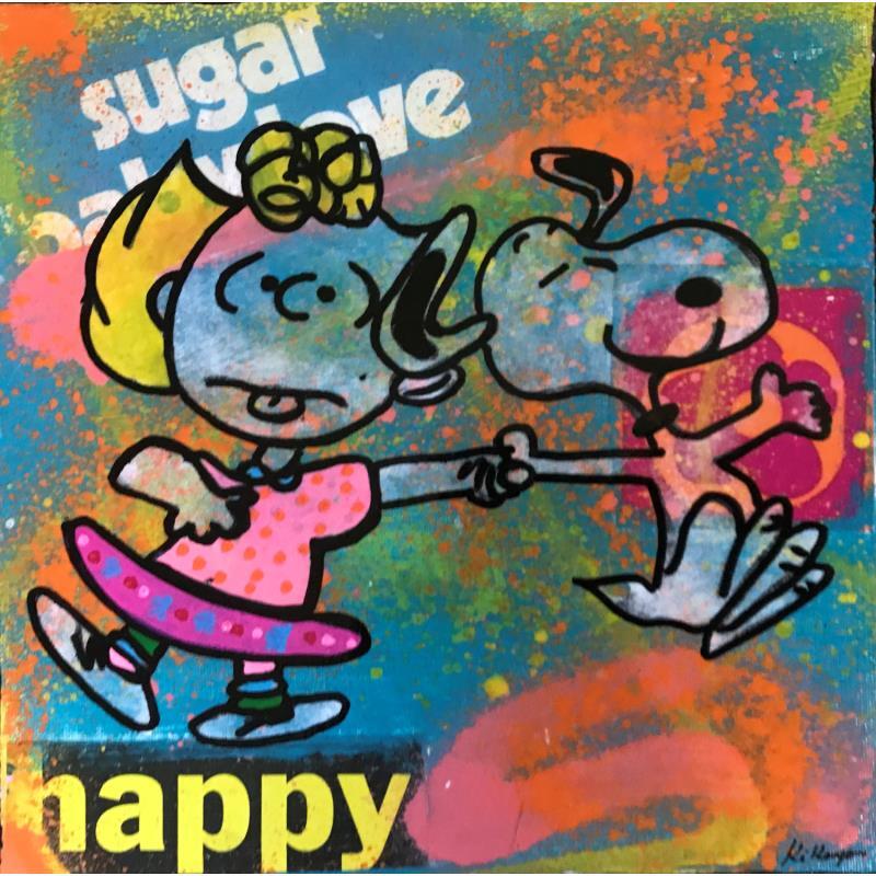 Peinture Sugar baby love par Kikayou | Tableau Pop-art Acrylique Icones Pop