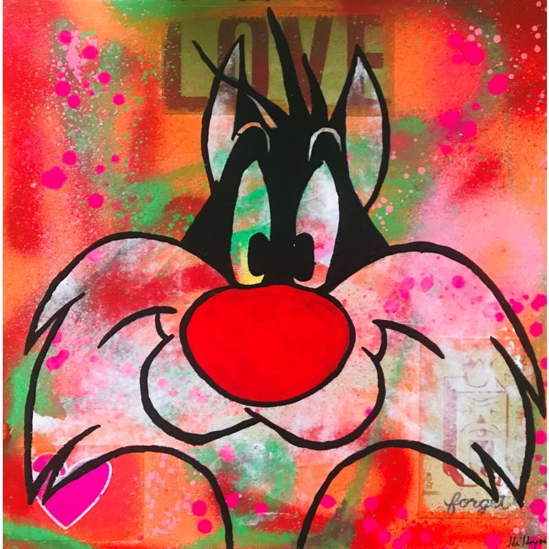 Painting Sylvestre by Kikayou | Painting Pop-art Pop icons Acrylic