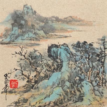 Peinture Landscape  par Yu Huan Huan | Tableau Figuratif Encre Musique, Paysages