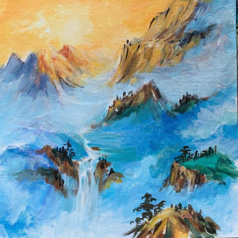 Gemälde Landscape  von Yu Huan Huan | Gemälde Figurativ Landschaften Tinte