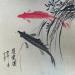 Peinture Ying-Yang fish  par Yu Huan Huan | Tableau Figuratif Animaux Encre