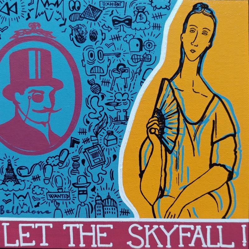 Peinture Skyfall par Belladone | Tableau Pop-art Icones Pop Acrylique Posca