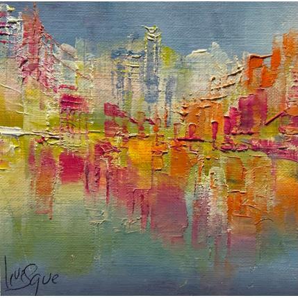 Painting Matin d'enfance by Levesque Emmanuelle | Painting Abstract Oil Architecture, Landscapes, Urban