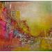 Painting Elle s'évade by Levesque Emmanuelle | Painting Abstract Landscapes Urban Architecture Oil