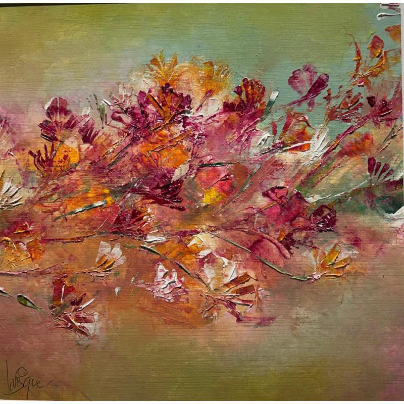 Gemälde Fleurs des champs von Levesque Emmanuelle | Gemälde Figurativ Natur Stillleben Öl