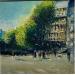 Painting Paris rive gauche by Levesque Emmanuelle | Painting Figurative Urban Life style Oil