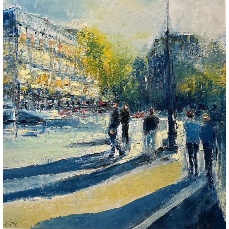 Painting Quartier latin by Levesque Emmanuelle | Painting Figurative Oil Life style, Urban