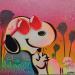 Peinture Snoopy cool par Kedarone | Tableau Pop-art Icones Pop Graffiti