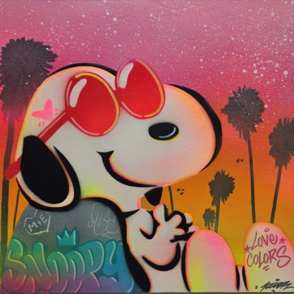 Painting Snoopy cool by Kedarone | Painting Pop-art Graffiti Pop icons