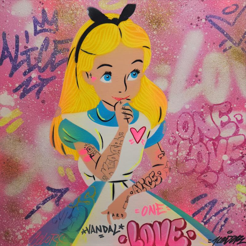 Painting Alice street by Kedarone | Painting Street art Graffiti Pop icons