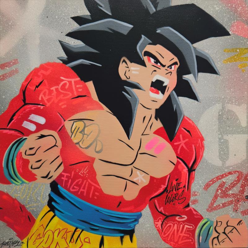 Painting goku ssj4 by Kedarone | Painting Pop-art Pop icons Graffiti