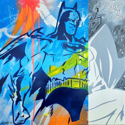 Painting Batman bi colors by Kedarone | Painting Street art Graffiti Pop icons