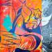 Peinture Goldorak bi colors par Kedarone | Tableau Pop-art Icones Pop Graffiti
