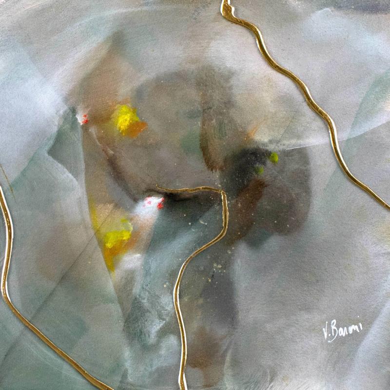 Gemälde Opale discrète von Baroni Victor | Gemälde Abstrakt Architektur Minimalistisch Acryl