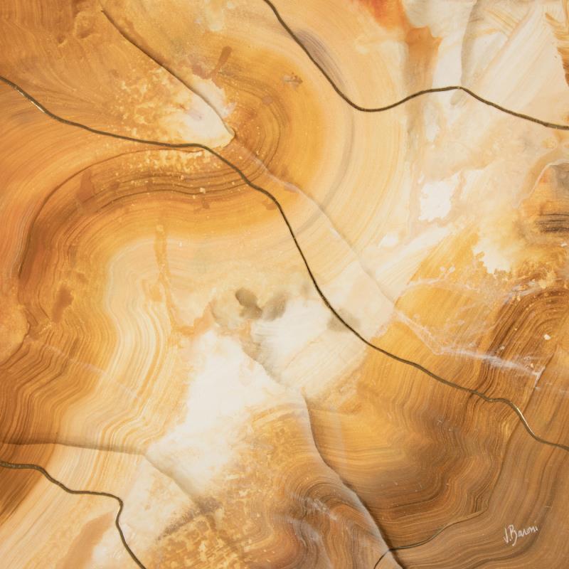 Peinture Ambre aride II par Baroni Victor | Tableau Abstrait Acrylique Minimaliste