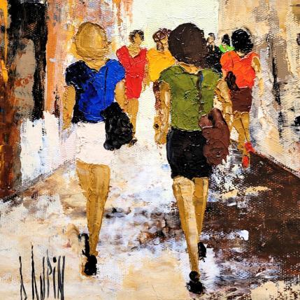 Painting Comme on se retrouve... by Dupin Dominique | Painting Figurative Oil Life style