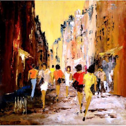 Painting Nouvelle donne... by Dupin Dominique | Painting Figurative Oil Urban