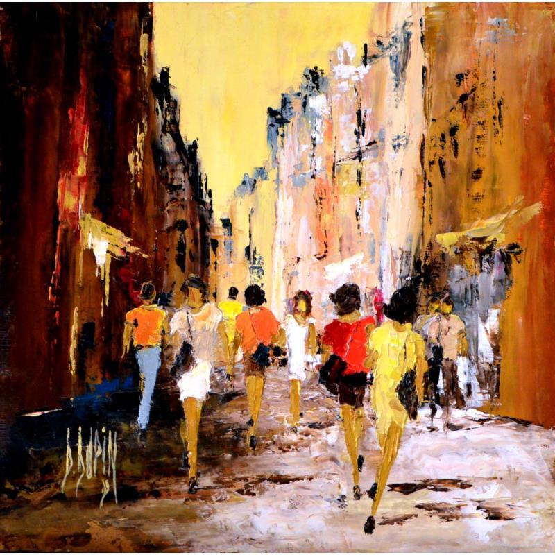 Painting Nouvelle donne... by Dupin Dominique | Painting Figurative Urban Oil