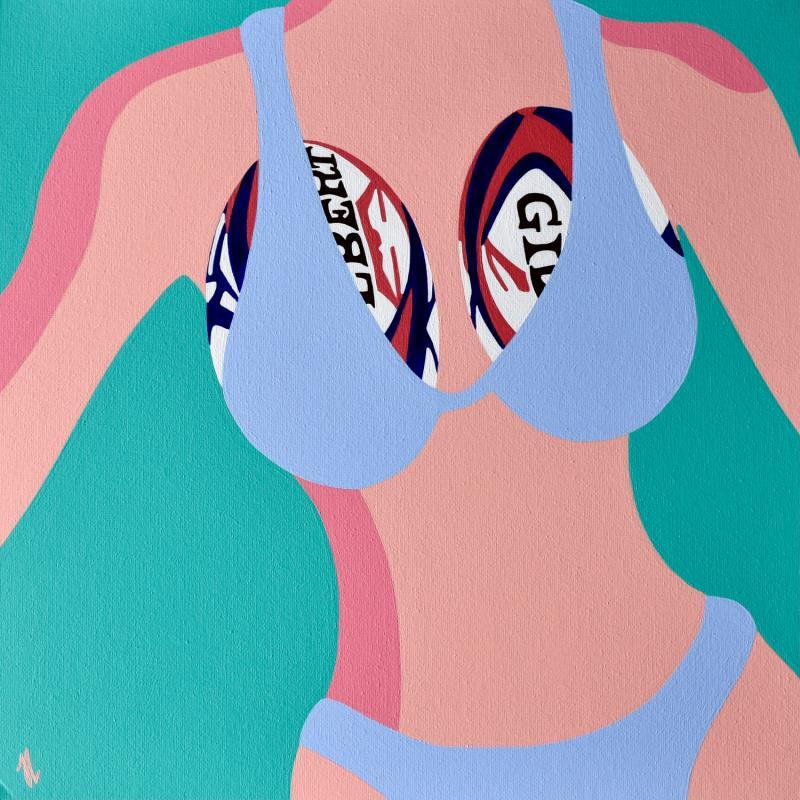 Painting Gilbert by Julie-Anne | Painting Surrealism Mode Sport Nude Acrylic