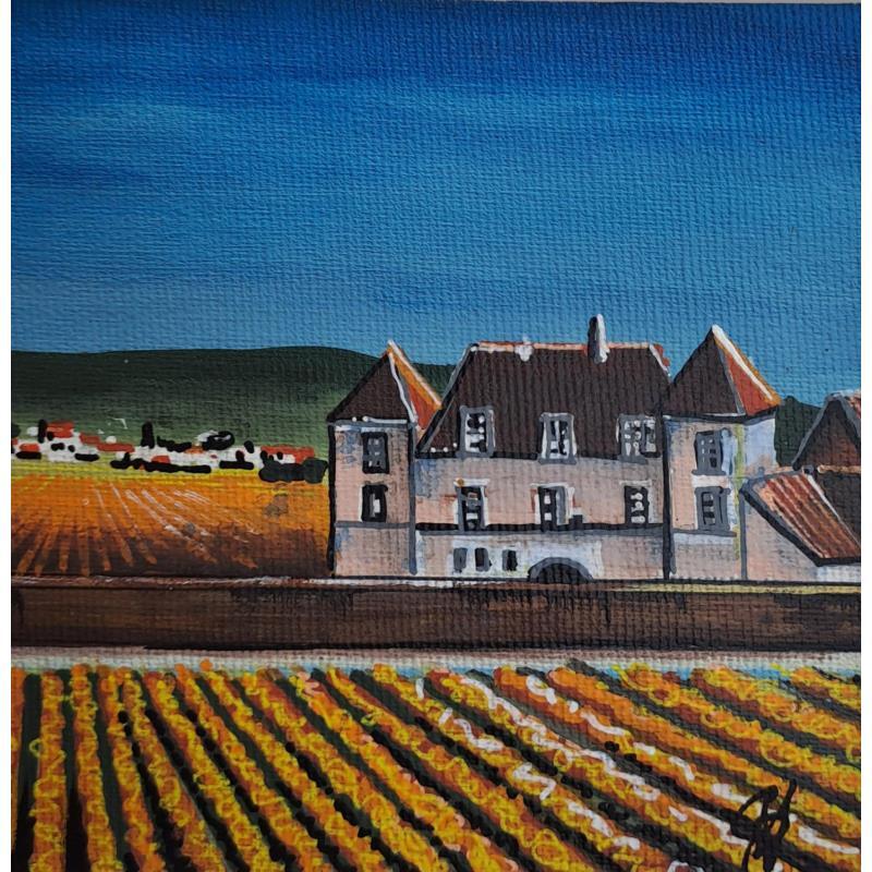 Gemälde Village de Bourgogne, Nuit Saint Georges von Touras Sophie-Kim  | Gemälde Figurativ Acryl