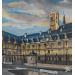 Peinture Vue de nuit du palais des ducs de Bourgogne par Touras Sophie-Kim  | Tableau Figuratif Acrylique