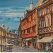 Painting Terrasse de café dans les rues de Dijon by Touras Sophie-Kim  | Painting Figurative Acrylic