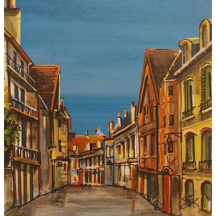 Peinture Le calme des rues de Dijon par Touras Sophie-Kim  | Tableau Figuratif Acrylique