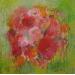 Painting Bouquet rond by Rocco Sophie | Painting Raw art Acrylic