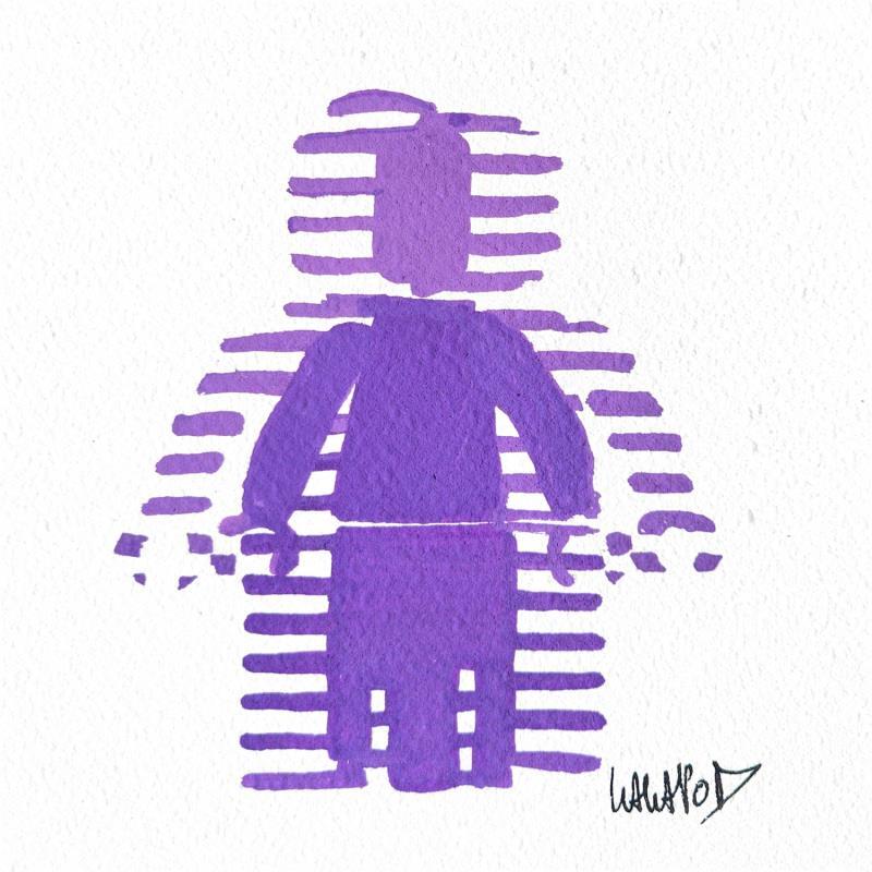 Painting Lego Décalage Violet  by Wawapod | Painting Pop art Acrylic, Posca Pop icons
