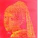 Peinture Jeune fille rouge par Wawapod | Tableau Pop-art Portraits Icones Pop Acrylique Posca